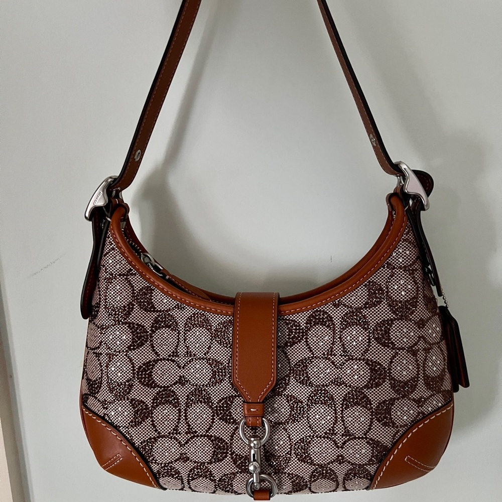 Coach Hamptons hobo bag crystal jacquared.